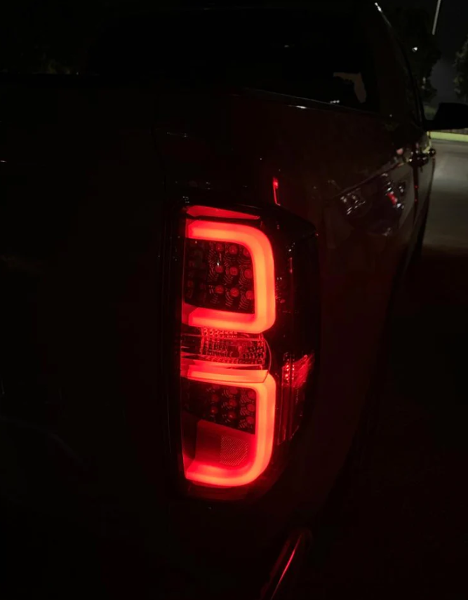 Toyota Tundra 14-21 LED Tail Lights in Dark Red Smoked