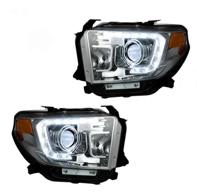 Toyota Tundra 14-21 Projector Headlights OLED DRL - CLEAR