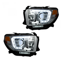 Toyota Tundra 14-21 Projector Headlights OLED DRL - CLEAR