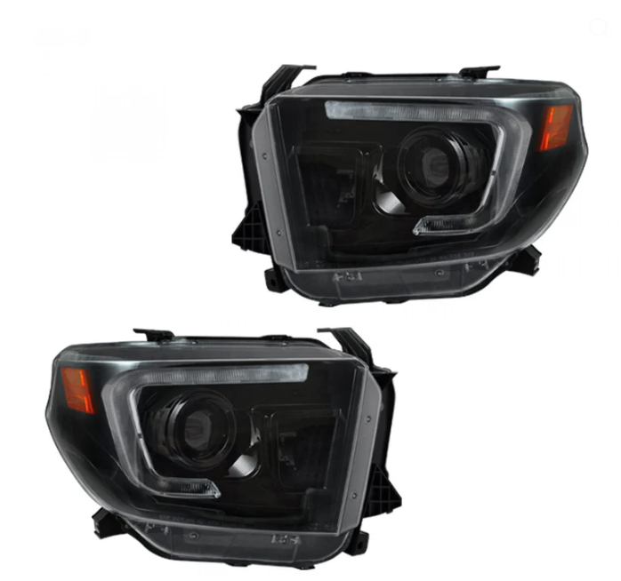 Toyota Tundra 14-21 Projector Headlights OLED DRL - SMOKED