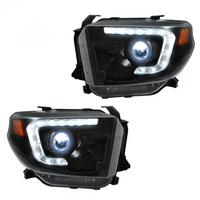 Toyota Tundra 14-21 Projector Headlights OLED DRL - SMOKED