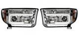 Toyota Tundra/Sequoia 07-13 Projector Headlights OLED Halos DRL Clear/Chrome