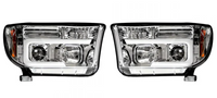 Toyota Tundra/Sequoia 07-13 Projector Headlights OLED Halos DRL CLEAR/CHROME