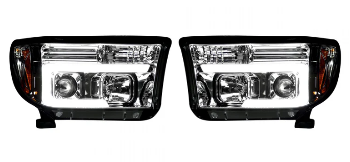 Toyota Tundra/Sequoia 07-13 Projector Headlights OLED Halos DRL Clear/Chrome