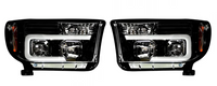 Toyota Tundra/Sequoia 07-13 Projector Headlights OLED Halos DRL SMOKED/BLACK