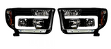 Toyota Tundra/Sequoia 07-13 Projector Headlights OLED Halos DRL Smoked/Blck