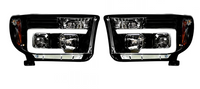 Toyota Tundra/Sequoia 07-13 Projector Headlights OLED Halos DRL SMOKED/BLACK
