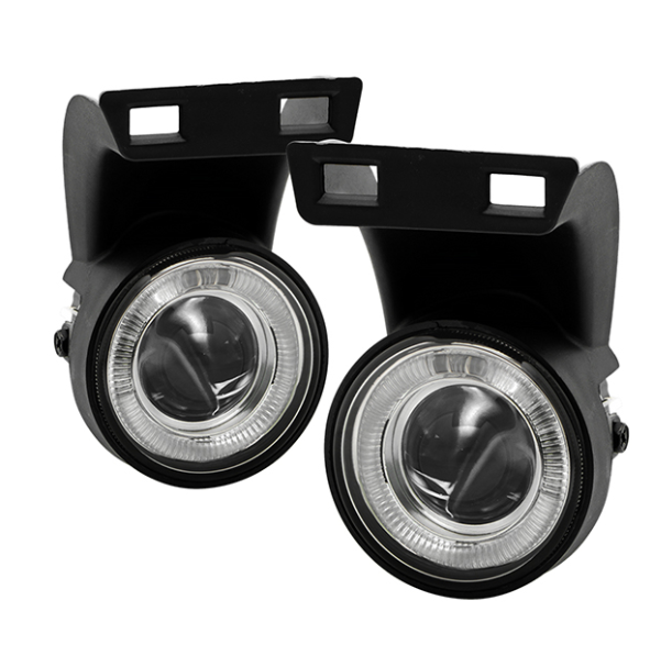 ( Spyder ) DODGE RAM 1500 1994-2001/DODGE RAM 2500/3500 1994-2002 Halo Projector Fog Lights w/Switch (Does not fit the turbo diesel) - Bulbs-H3(Included) - Clear