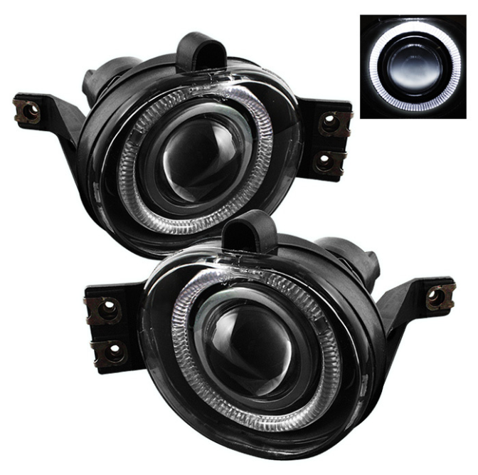 ( Spyder ) DODGE RAM 1500 2002-2005/DODGE RAM 2500/3500 2003-2006 Halo Projector Fog Lights w/Switch - Clear