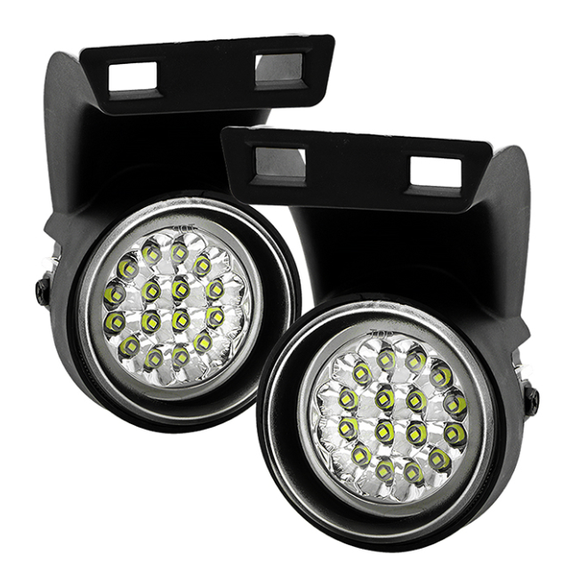 ( Spyder ) Dodge Ram 1500/2500/3500 94-01 LED Fog Lights w/Switch (Does not fit the turbo diesel) - Clear