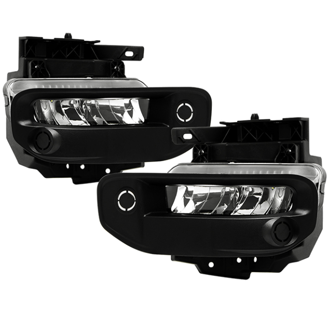 ( Spyder ) Dodge Ram 2019-2022 1500 Only ( Do Not Fit 2500/3500 ) OEM Full LED Fog Lights W/Universal Switch ( Bulb Size 5W LED x2 )