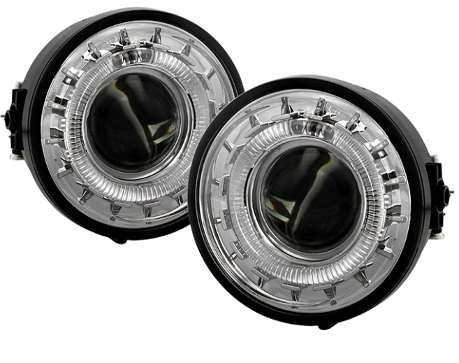 ( Spyder ) Ford F150 06-10 ( Manu.Date Aug 2005 to June 2010 ) / Lincoln Mark LT 06-08 Halo Projector Fog Lights w/Switch - Clear