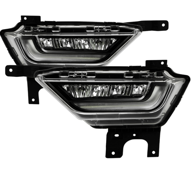 ( Spyder ) Ford F150 2021-2023 ( Without Led Turn Signal Function ) OEM Style Full LED Fog Lights - With Switch