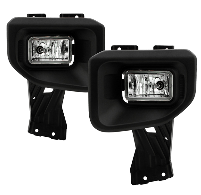 ( Spyder ) Ford F250 F350 Superduty 2020-2022 OEM Style Fog Lights - With Switch - ( Bulbs Size - 9005 12V 42W ) - Clear