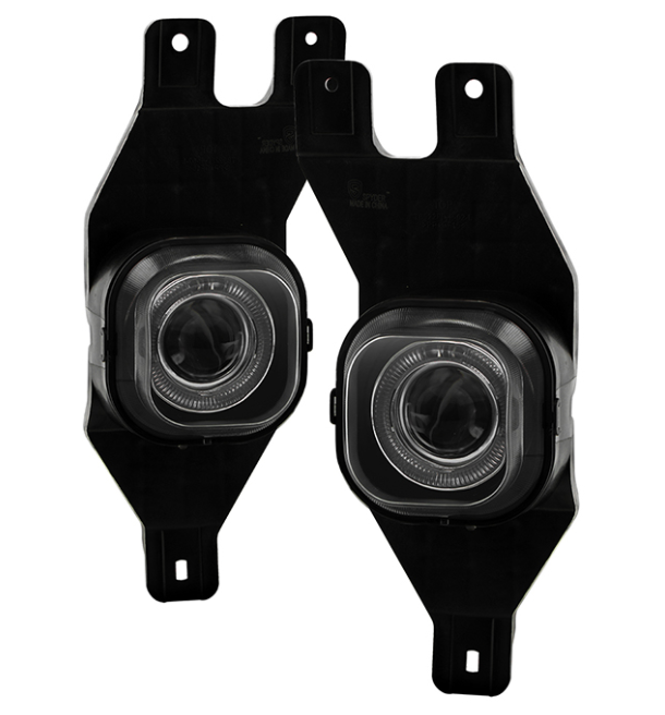 ( Spyder ) Ford F250/F350 99-04 / Ford Excursion 00-05 Halo Projector Fog Lights w/Switch - Smoke