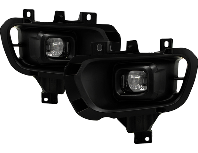 ( Spyder ) Ford Ranger 2019-2021 Full LED OEM Style Fog Lights w/Switch - ( Bulbs Size - 5W LED ) - Clear