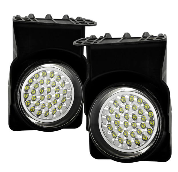 ( Spyder ) GMC Sierra 1500/2500/3500 03-06 / Sierra 1500HD/2500HD 03-06 LED Fog Lights w/Switch - Clear