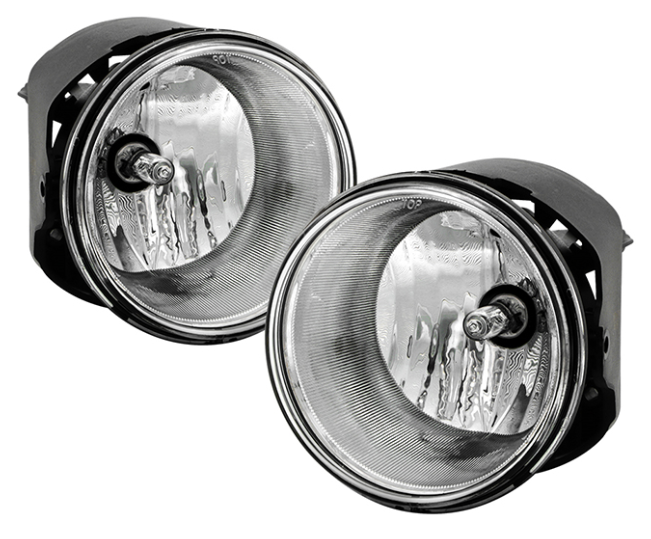 ( Spyder ) Jeep Grand Cherokee 05-09 / Commander 06-08 / Chrysler 300 SRT8 (w/o touring/limited model)/ Aspen 07-08 / Dodge Dakota 05-09 Durango 07-09 / Mitsubishi Raider 06-09 OEM Fog Lights W/Switch - Bulbs-HB3(Included) - Clear