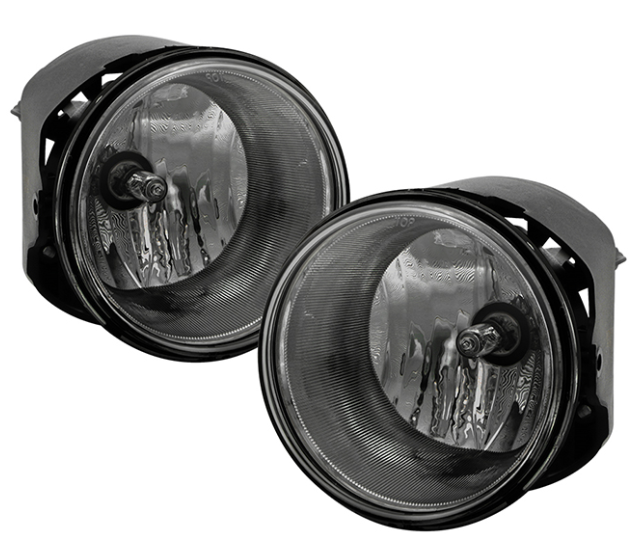 ( Spyder ) Jeep Grand Cherokee 05-09 / Commander 06-08 / Chrysler 300 SRT8 (w/o touring/limited model)/ Aspen 07-08 / Dodge Dakota 05-09 Durango 07-09 / Mitsubishi Raider 06-09 OEM Fog Lights W/Switch - Bulbs-HB3(Included) - Smoke