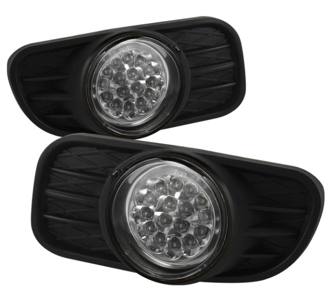 ( Spyder ) Jeep Grand Cherokee 99-04 (Does not fit Overland) LED Fog Lights w/Switch - Clear