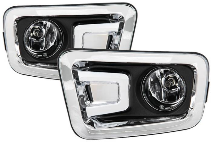 ( Spyder ) Nissan Titan 2016-2019 ( Without Auto Headlight ) OEM Style Fog Lights w/Switch - H8(Included) - Clear