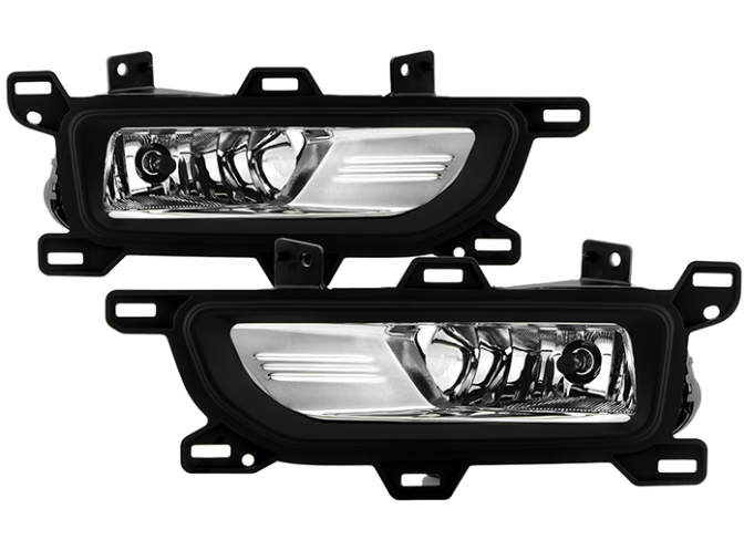 ( Spyder ) Nissan Titan 2020-2022 OEM Style Fog Lights w/Switch - ( Bulbs Size - H8 12V 35W ) - Clear