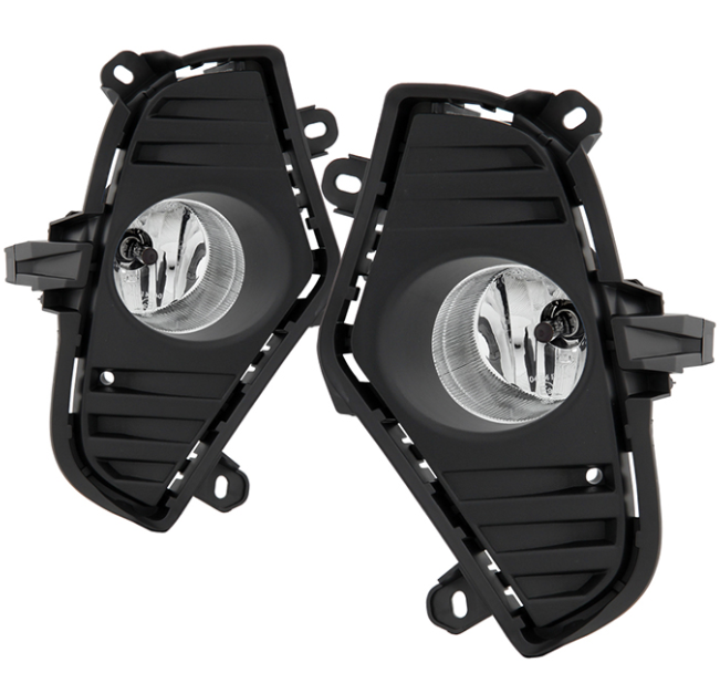 ( Spyder ) Toyota RAV4 2019-2022 OEM Style Fog Lights w/OEM Fit Switch - Bulb-H8(Included) - Clear