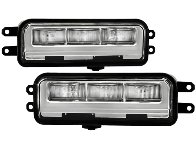 ( Spyder ) Toyota Tundra 2022-2024 OEM Full LED Fog Lights W/Switch - Clear ( Bulb Size - LED )