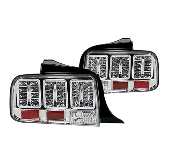 Ford Mustang 05-09 Tail Lights LED in Clear