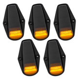 Ford SUPERDUTY 88-98 & Ford F-150 84-96 5pc Cab Light Set LED Smoked Lens with Amber LEDs