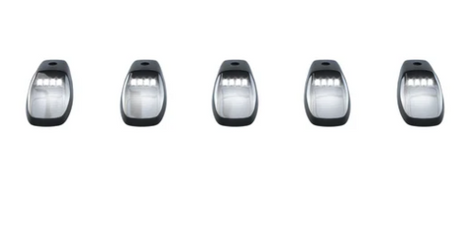 Dodge 19-25 RAM 2500/3500 5-Piece Ultra Bright RGB Multi-Colored LED Cab Roof Lights Bluetooth App (Fresh Install: For Models that DID NOT come with factory cab lights) - Multiple Lens