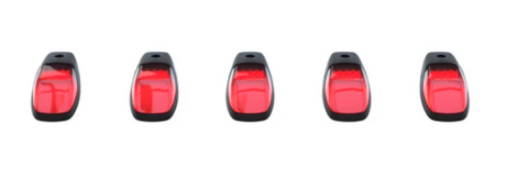 Dodge 19-25 RAM 2500/3500 5-Piece Ultra Bright RGB Multi-Colored LED Cab Roof Lights Bluetooth App (Fresh Install: For Models that DID NOT come with factory cab lights) - Multiple Lens