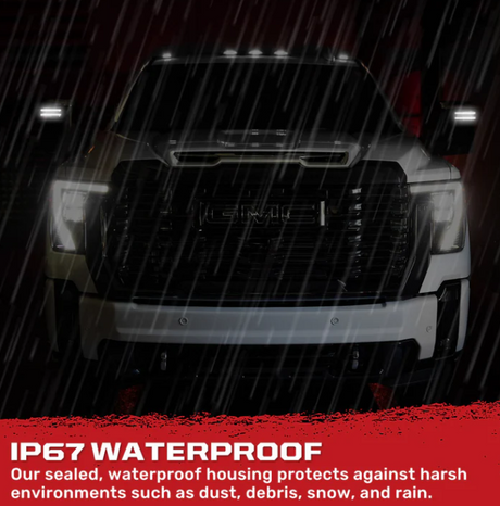 Chevy/GMC 20-25 Silverado & Sierra Side Mirror LED Lenses White or Amber DRL & Scanning Amber Turn Signals - Smoked Lens
