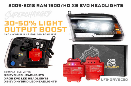 Dodge Ram 1500 (09-18) / Ram Classic (19-24) XB Evo Hybrid LED Headlights