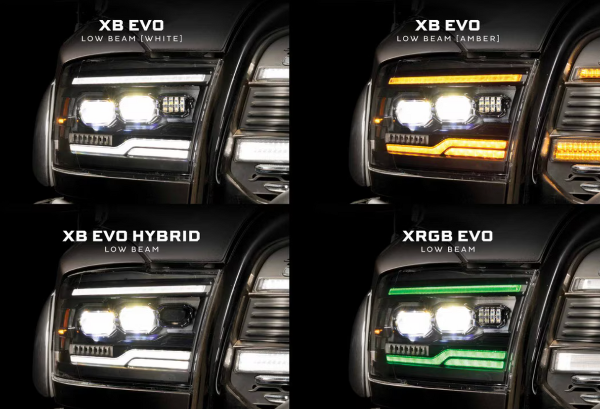 PRE-ORDER Dodge Ram 1500 (09-18) / Ram Classic (19-24) XB Evo Hybrid LED Headlights