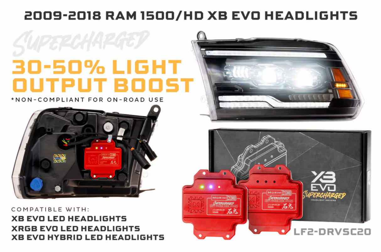 PRE ORDER: Dodge Ram 1500 (09-18) / Ram Classic (19-24) / Ram HD (09-18) XRGB Evo LED Headlights