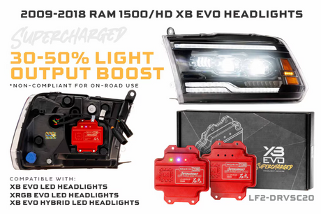 Dodge Ram 1500 (09-18) / Ram 1500 Classic (19-24) / Ram HD (09-18) XB Evo LED Headlights