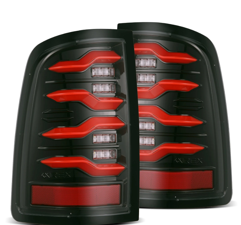 19-24 Ram 2500/3500 LUXX-Series LED Tail Lights Black-Red