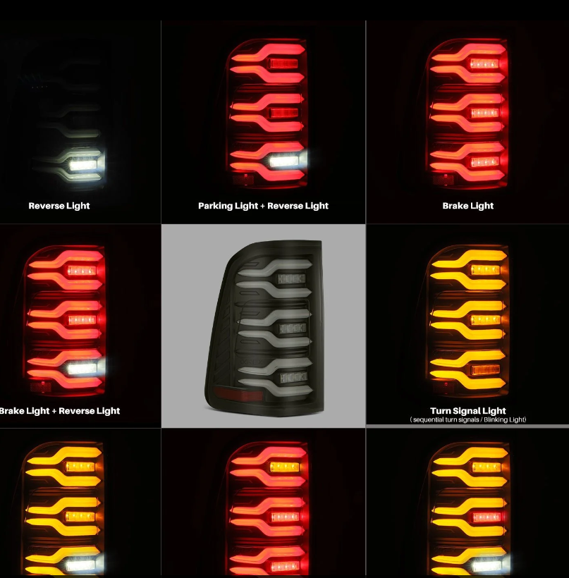 19-24 Ram 2500/3500 LUXX-Series LED Tail Lights Black