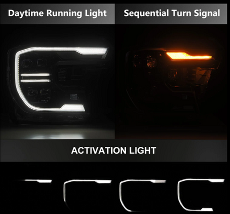 24-26 Ford Ranger / Ranger Raptor NOVA-Series LED Projector Headlights Alpha-Black