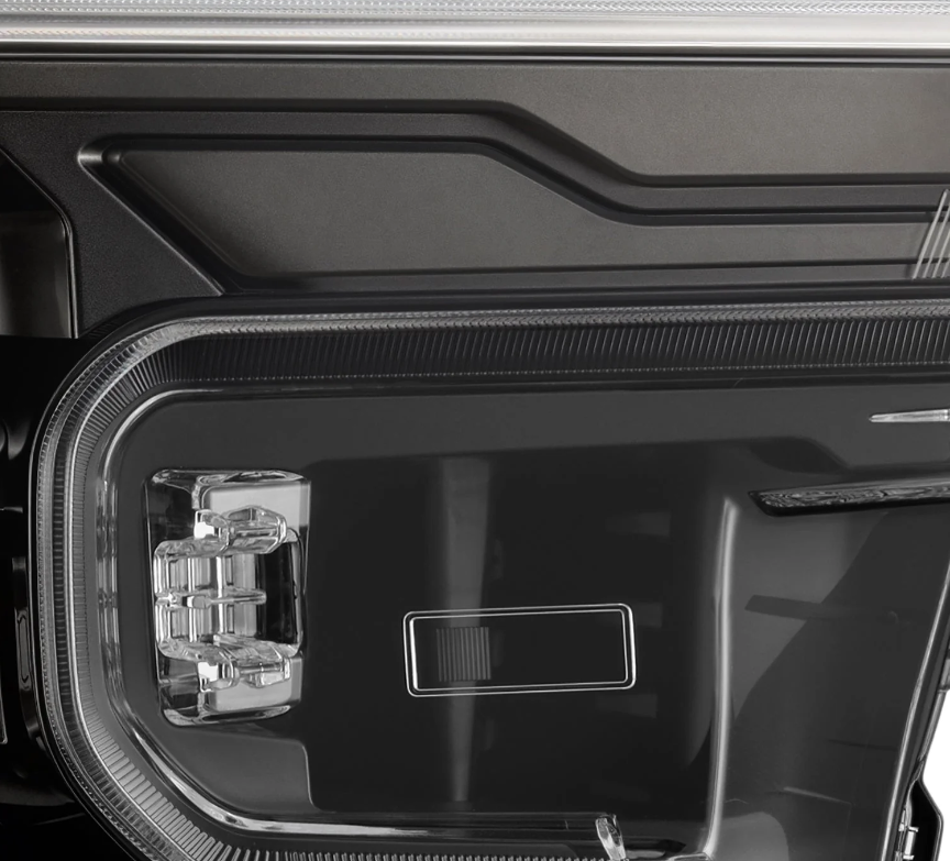 24-26 Ford Ranger / Ranger Raptor LUXX-Series LED Projector Headlights Alpha-Black