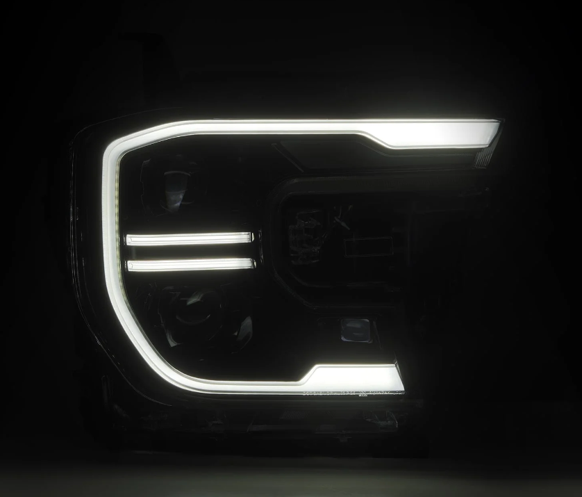 24-26 Ford Ranger / Ranger Raptor LUXX-Series LED Projector Headlights Alpha-Black