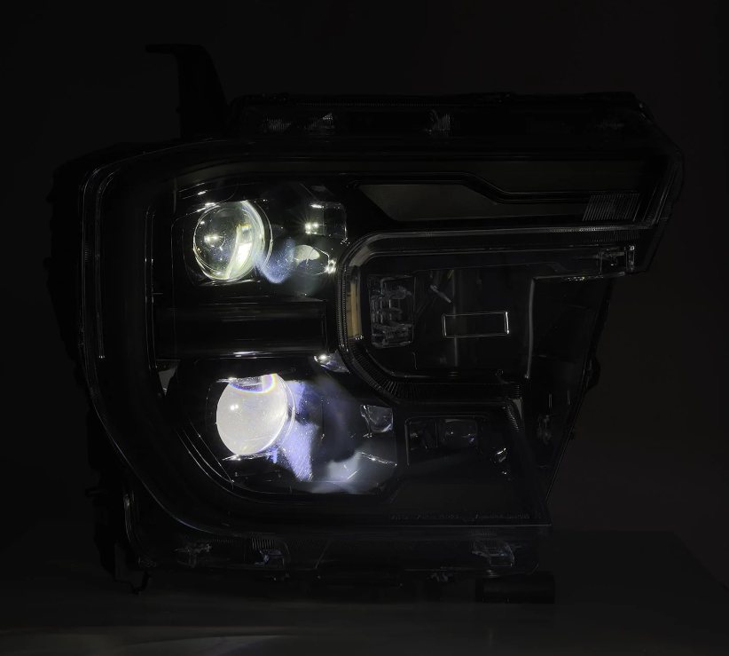 24-26 Ford Ranger / Ranger Raptor LUXX-Series LED Projector Headlights Alpha-Black