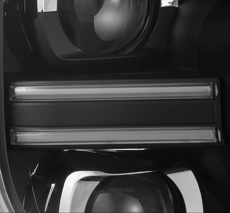 24-26 Ford Ranger / Ranger Raptor LUXX-Series LED Projector Headlights Black