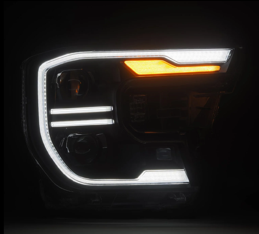 24-26 Ford Ranger / Ranger Raptor LUXX-Series LED Projector Headlights Black