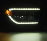 07-13 Toyota Tundra/08-17 Toyota Sequoia MK II LUXX-Series LED Crystal Headlights Alpha-Black (Without Level Adjuster) - On Backorder