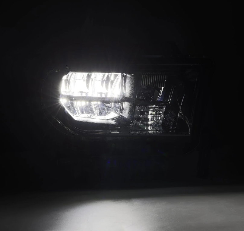 07-13 Toyota Tundra/08-17 Toyota Sequoia MK II LUXX-Series LED Crystal Headlights Alpha-Black (Without Level Adjuster) - On Backorder