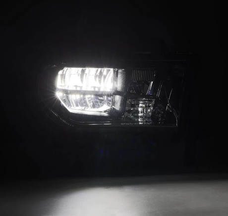 07-13 Toyota Tundra/08-17 Toyota Sequoia MK II LUXX-Series LED Crystal Headlights Alpha-Black (Without Level Adjuster) - On Backorder
