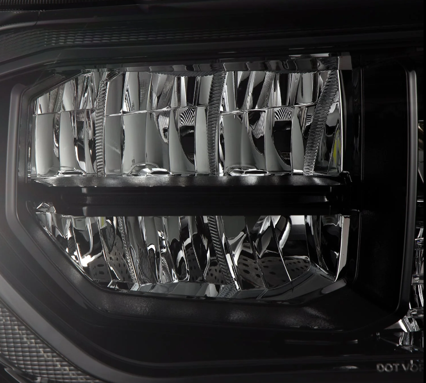 07-13 Toyota Tundra/08-17 Toyota Sequoia MK II LUXX-Series LED Crystal Headlights Alpha-Black (Without Level Adjuster) - On Backorder