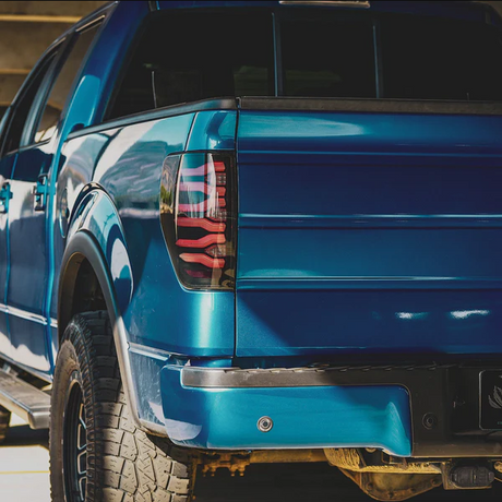 09-14 Ford F150 LUXX-Series LED Tail Lights Black-Red